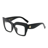 Joanna Oversized Square Glasses Frame Rectangle Frames Southood Black